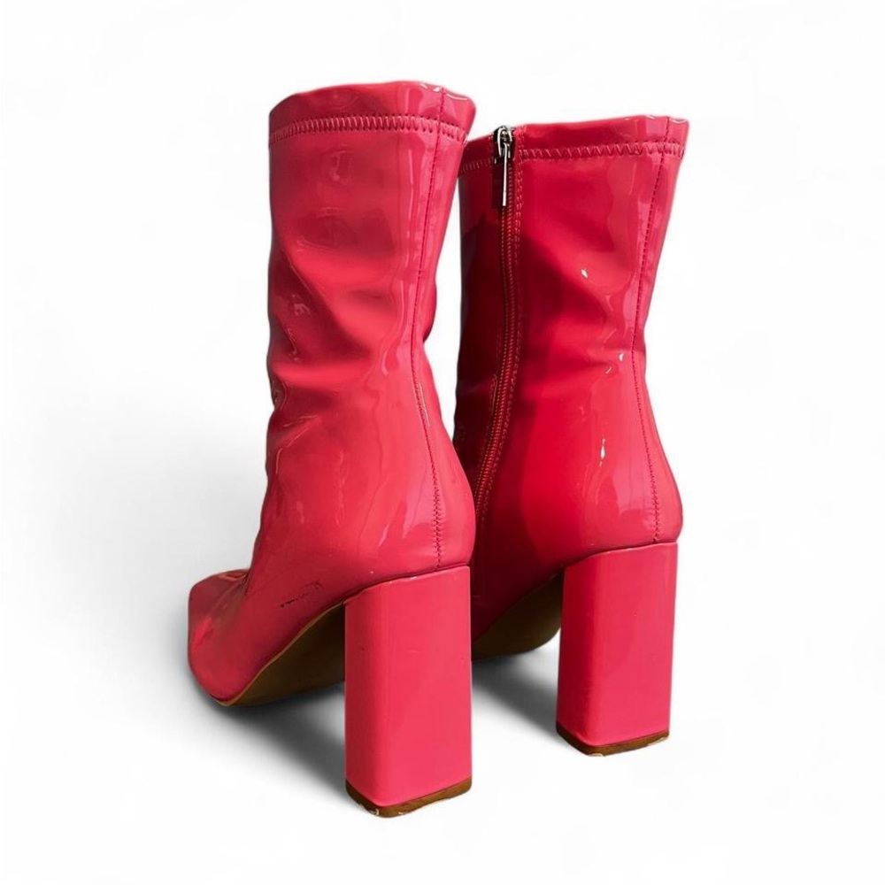 SHEIN Pink ankle boots with a glamorous touch #glamboots